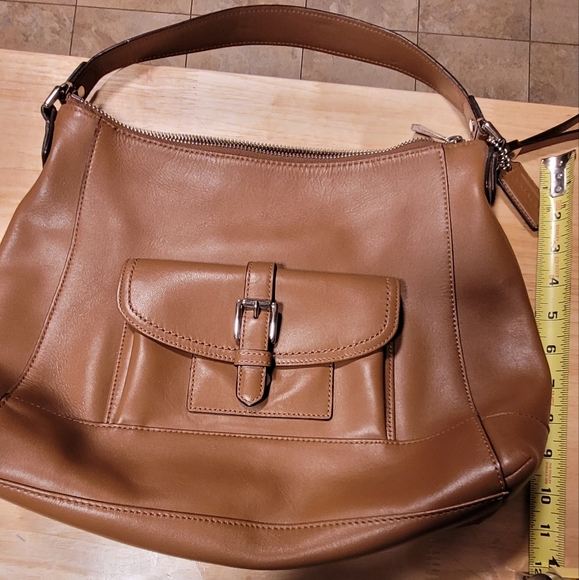 Genuine Coach F29881 Charlie Leather Hobo Front Flap Buckle Purse - Picture 9 of 10